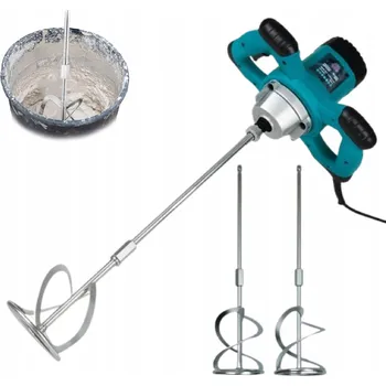 Míchadlo MÍCHADLO NA LEPIDLO A BETONU ELEKTRICKÉ 2800W + 2x MÍCHACÍ METLY PRODLOUŽENÍ