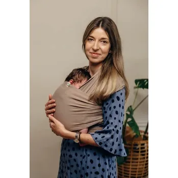 Šátek na nošení dítěte LennyLamb elastický šátek - Mocha - 5m