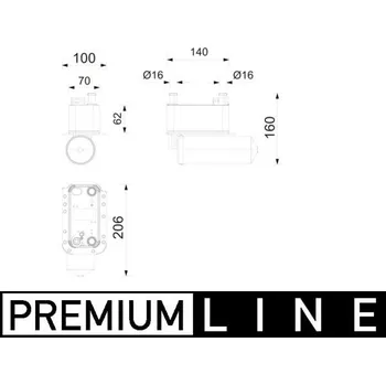 Výparník klimatizace Kondenzátor, klimatizace MAHLE AC 1215 000P