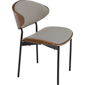 Jídelní židle, béžová/ořech/černá, MARSIA