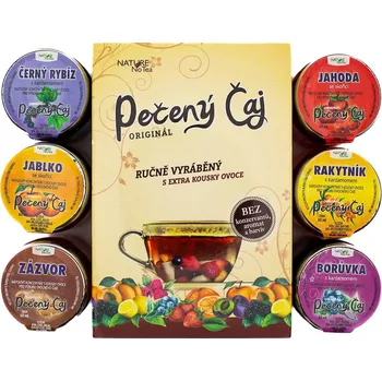 Čaj Nature Notea Dárkové balení pečených čajů černý rybíz/jahoda/jablko/rakytník/zázvor/borůvka 6x 60 ml