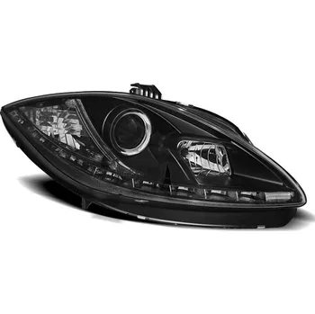 Přední světlomet Přední světla, SEAT LEON, 2009-2013, TRU DRL ČERNÁ (83.LPSE26)