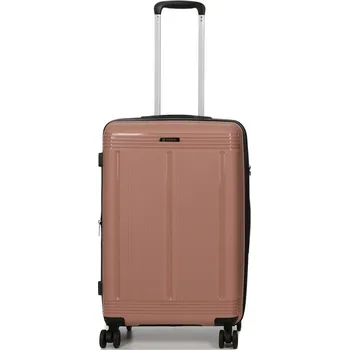 Střední cestovní kufr na kolečkách polypropylen 70l Worldline 292 růžová světle