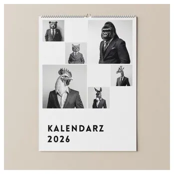 Kalendář Kalendarz 2026 Zwierzęta w garniturach