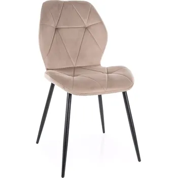 Jídelní židle Sametová jídelní židle Arathi 7 – tmavě béžová