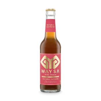 Energetický nápoj Waysa Růžová broskev energetický nápoj 330 ml bio BIO VEGAN Množství: 12 ks