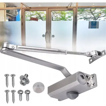 Zavírač dveří Dveřní samozavírač 60-80 kg s ramenem, silný zavírač dveří