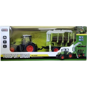 autíčko TRAKTOR S PŘÍVĚSEM NA DIGITALIZÁCI 48,5X1,9 9 CM