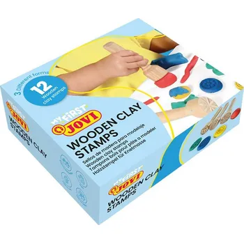 Dětské razítko Dřevěná razítka JOVI BABY, 12 ks - 3 motivy