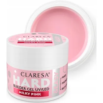 Lak na nehty Claresa HARD&EASY Stavební gel na nehty mléčně růžový Milky Pink 45g