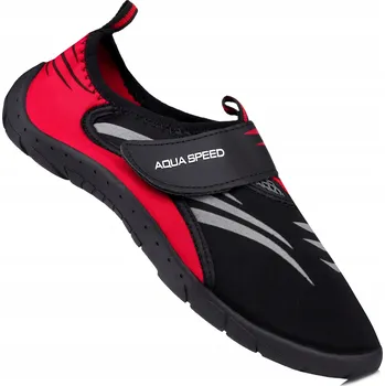 Vodácké vybavení Boty Aqua Speed na pláž, útes, ježky, korály, do vody, černé, velikost 45