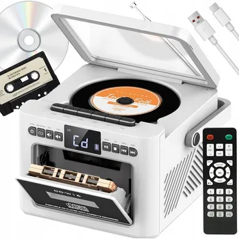 CD přehrávač PŘENOSNÝ CD/KAZETOVÝ PŘEHRÁVAČ 2V1 - BLUETOOTH REPRODUKTOR, FM RÁDIO