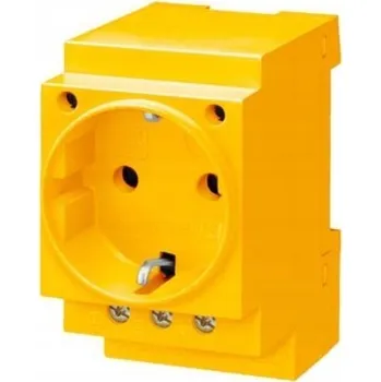 Elektrická zásuvka Zásuvka, Nástěnná elektrická lišta Siemens žlutá