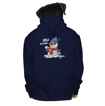 Pánská mikina Bastard Do sebe pánská mikina na zip Navy