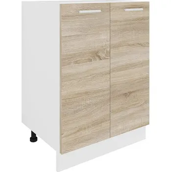 Kuchyňská skříňka Vcm Dolní kuchyňská skříňka Esilo, 60 cm, 2 dvířka, sonoma dub