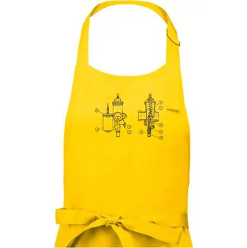 Kuchyňská zástěra Karburátor Jikov 2926 - Dámská zástěra na vaření - Univerzální velikost ( Žlutá )