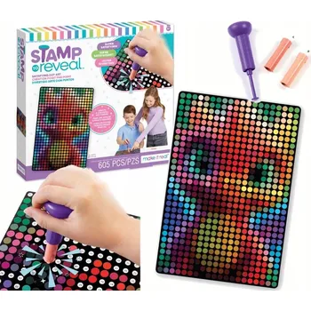 kreativní sada MAKE IT REAL Sada pro tečkování podle čísel Svítící Drak