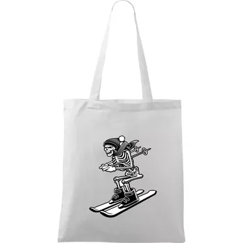 Ski kostra - Taška bavlněná - 42 x 38 cm ( Bílá )