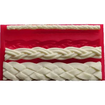 Forma na pečení Cesil Silikonová forma Pletené bordury 14 cm