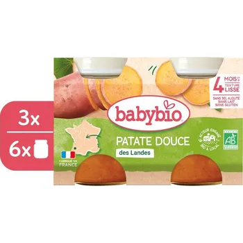 BABYBIO Sladké brambory 3× (2× 130 g)