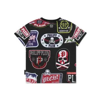 Pánská móda PHILIPP PLEIN T-Shirt 19741 Černá Regular Fit 6
