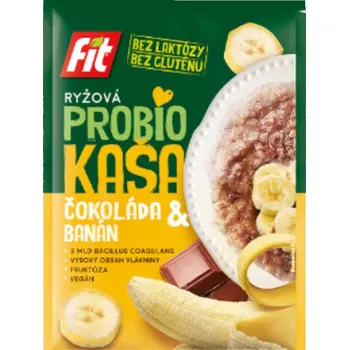Kaše rýžová čokoláda banán 52g Fit bez lepku