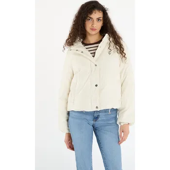 Bunda GUESS 4G Boxy Puffer Jacket Cream XS