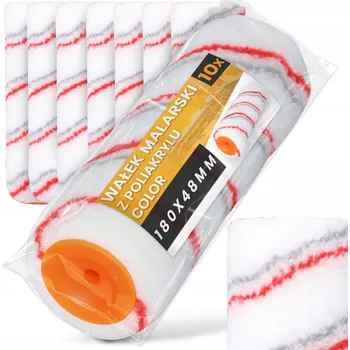 Malířský váleček 10x VÁLEČEK MALÍŘSKÝ 18 cm Pro Malování Stěn, Barev, Laků - Náhradní Vložka SH-T