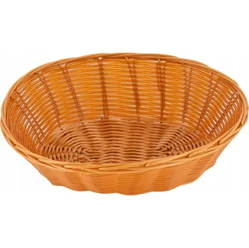 chlebník Košík na pečivo plast hnědý