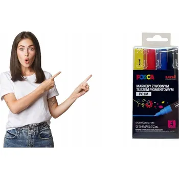 Barva popisovač Uni Posca PC-1M, sada 4 barev