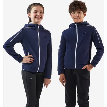 Dětská móda ARTENGO Dětská tenisová bunda hřejivá modrá 5-6 LET MODRÁ