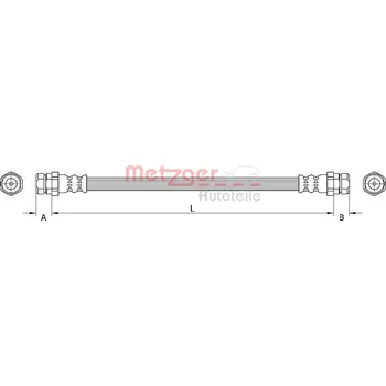 Brzdová hadice Brzdová hadice METZGER 4110634