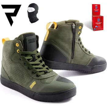 Moto obuv KOŽENÉ BOTY REBELHORN SPIKE OLIVE 38