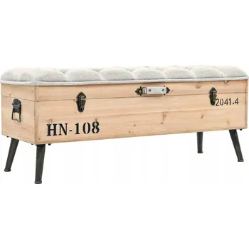 Lavice s úložným prostorem VidaXL 110 x 50 x 40 cm hnědá