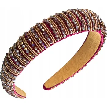 Čelenka Ecarla klasická červená čelenka do vlasů