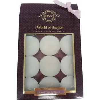 Svíčka Parafínové čajové svíčky Frosted Berries 12 ks