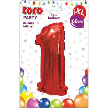 Balónek Balónek fóliový TORO XL číslice "1" 60cm