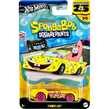 auto na autodráhu HOT WHEELS PONY-UP SPONGEBOB SQUAREPANTS 25 2/5 NOVÝ MODEL KOVOVÝ HRV53