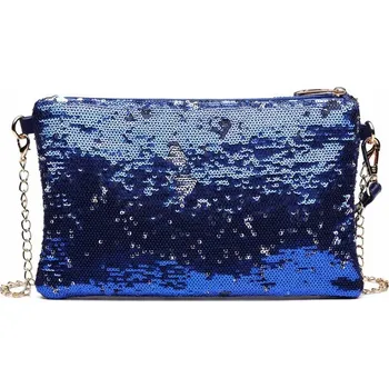 Kabelka No Label modrá kabelka z polyuretanu