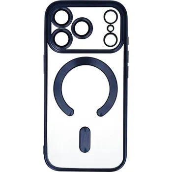 Pouzdro na mobilní telefon Zadní kryt Metallic MagSafe pro iPhone 17 Pro modrý