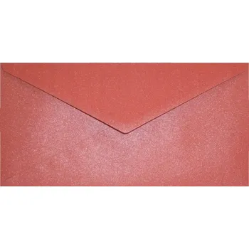 Obálka Obálky DL Červená Metalická 120g Sada Prémiový Papír 120g, 220x110mm