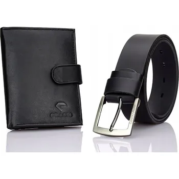 Peněženka Pánská kožená peněženka Gracio černá velká svislá se zápinkou