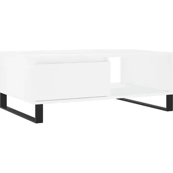 Konferenční stolek Konferenční stolek bílý 90 x 60 x 35 cm kompozitní dřevo