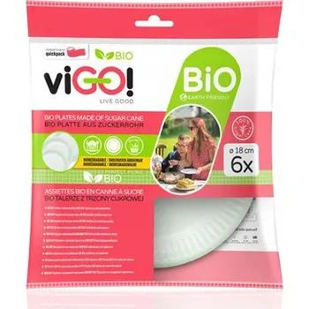 Jednorázové nádobí Biologicky rozložitelné talíře z cukrové třtiny, velikost