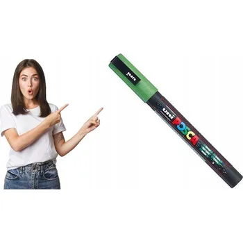 Dekorativní permanentní fix zelený Uni Posca 1 ks