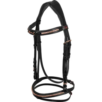 Věšák na sedlo a uzdečku Supreme Uzdečka Rose Gold Supreme, černá PONY