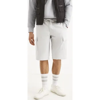 Pánské oblečení Celio Kraťasy cargo Rolver2Bm - Pánské Celio šedá 1694249