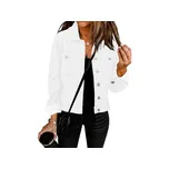 Dámská bunda Vetinee džínová bílá M