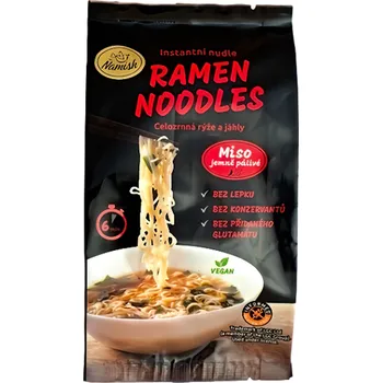Instantní nudle celozrnná rýže a jáhly - miso jemně pálivé bez lepku 57g