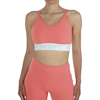 Podprsenka SUPERDRY Dámská sportovní podprsenka Superdry Training Strappy S ČERNÁ